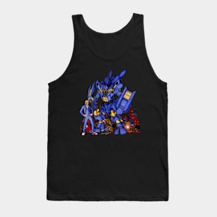 12th Doctor with Samurai Phone box Transformers Tank Top